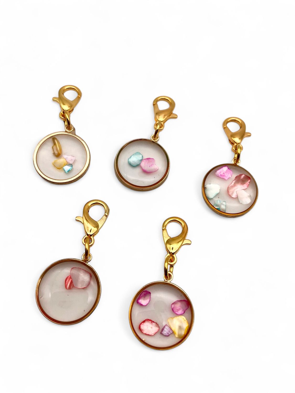 Pretty Shell Stitch Markers - pack of 5