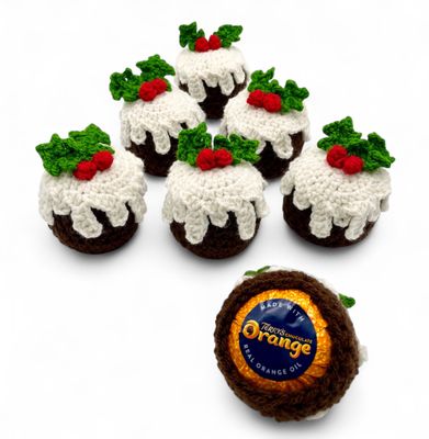  Chocolate Orange Christmas Pud Crochet Pattern