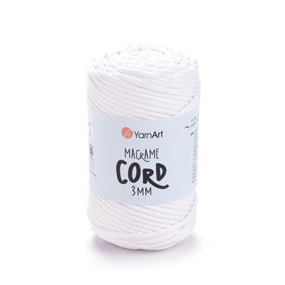 YarnArt Macrame Cord 3mm 751 - White