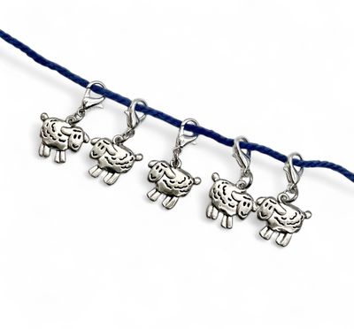Sheep Metal Alloy Stitch Markers - pack of 5