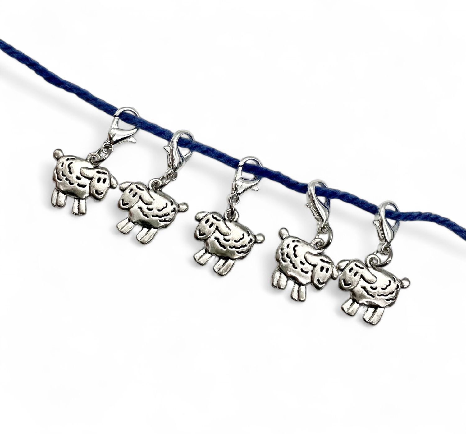 Sheep Metal Alloy Stitch Markers - pack of 5