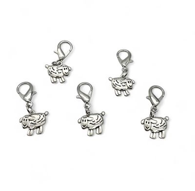 Sheep Metal Alloy Stitch Markers JUMBO Clasp - pack of 5