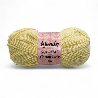 Wendy Supreme Cotton Love DK - Lemon Wendy Supreme Cotton Love DK - Lemon
