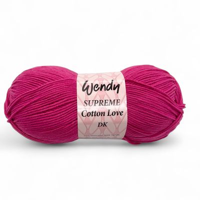 Wendy Supreme Cotton Love DK - Raspberry Wendy Supreme Cotton Love DK - Raspberry