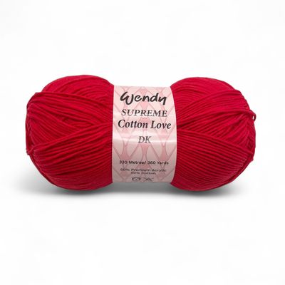 Wendy Supreme Cotton Love DK - Red Wendy Supreme Cotton Love DK - Red