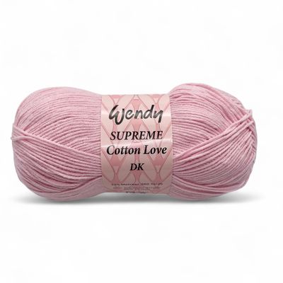 Wendy Supreme Cotton Love DK - Powder Pink Wendy Supreme Cotton Love DK - Powder Pink