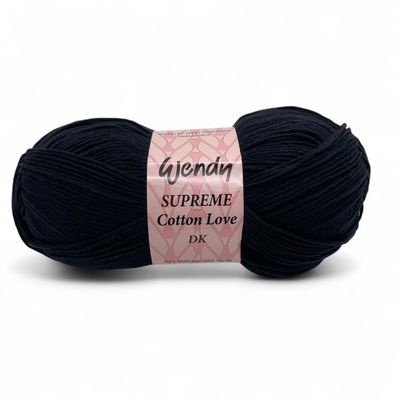 Wendy Supreme Cotton Love DK - Black Wendy Supreme Cotton Love DK - Black