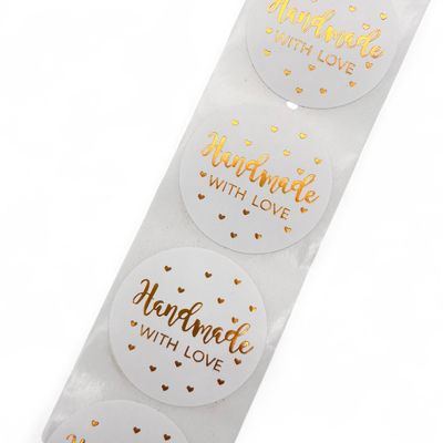 Handmade With Love Stickers Labels - 25 per pack