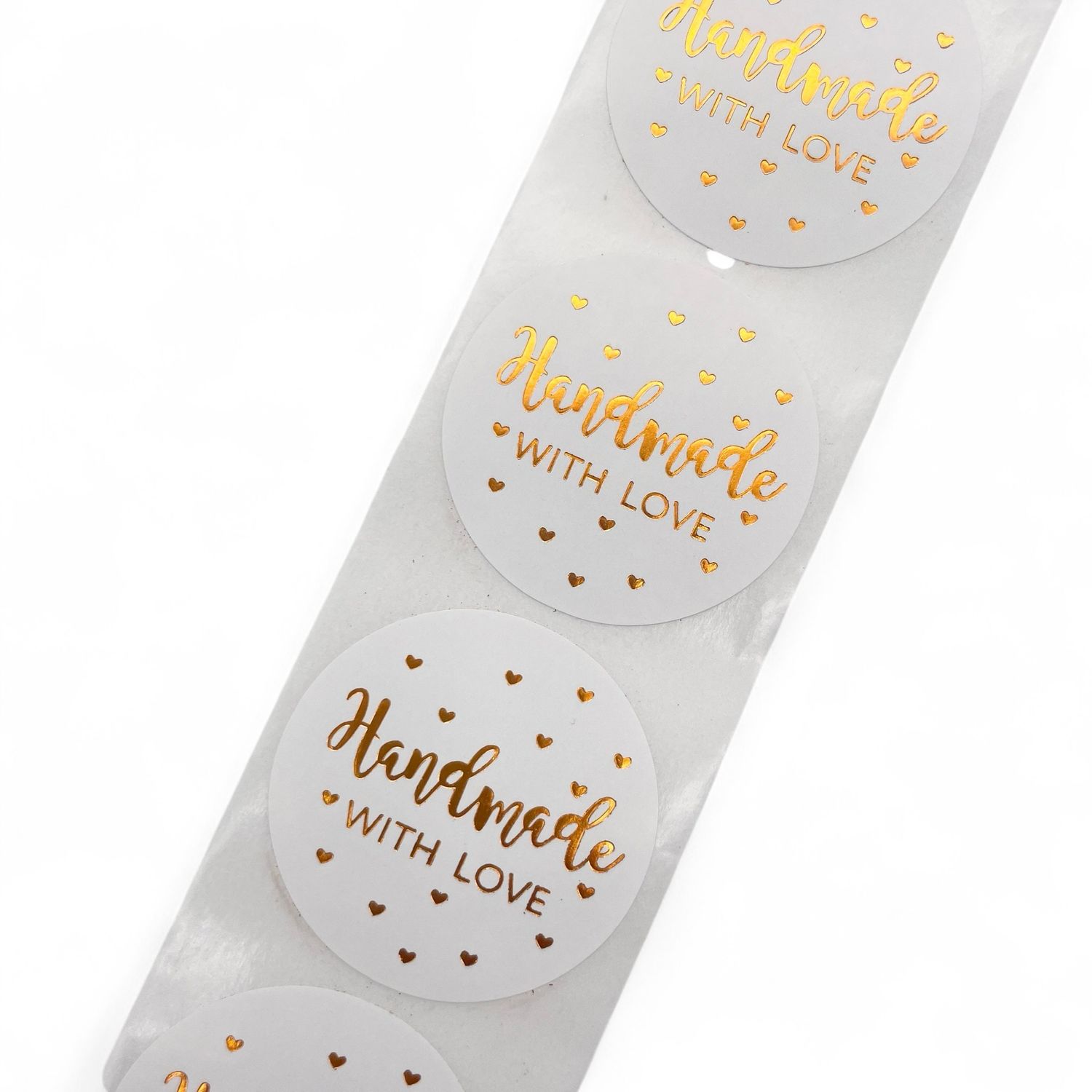 Handmade With Love Stickers Labels - 25 per pack Handmade With Love Stickers Labels - 25 per pack
