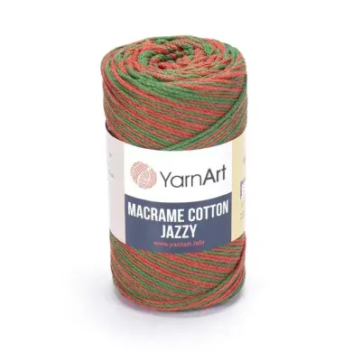 YarnArt Macrame Cotton Jazzy 1216 - Brown / Green
