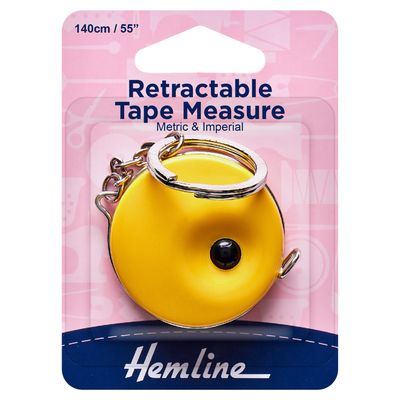 Hemline Retractable Tape Measure: 140cm