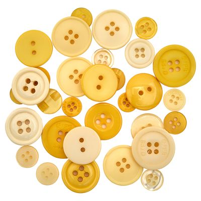 Trimits Craft Buttons - 50g tube - Yellows Trimits Craft Buttons - 50g tube - Yellows