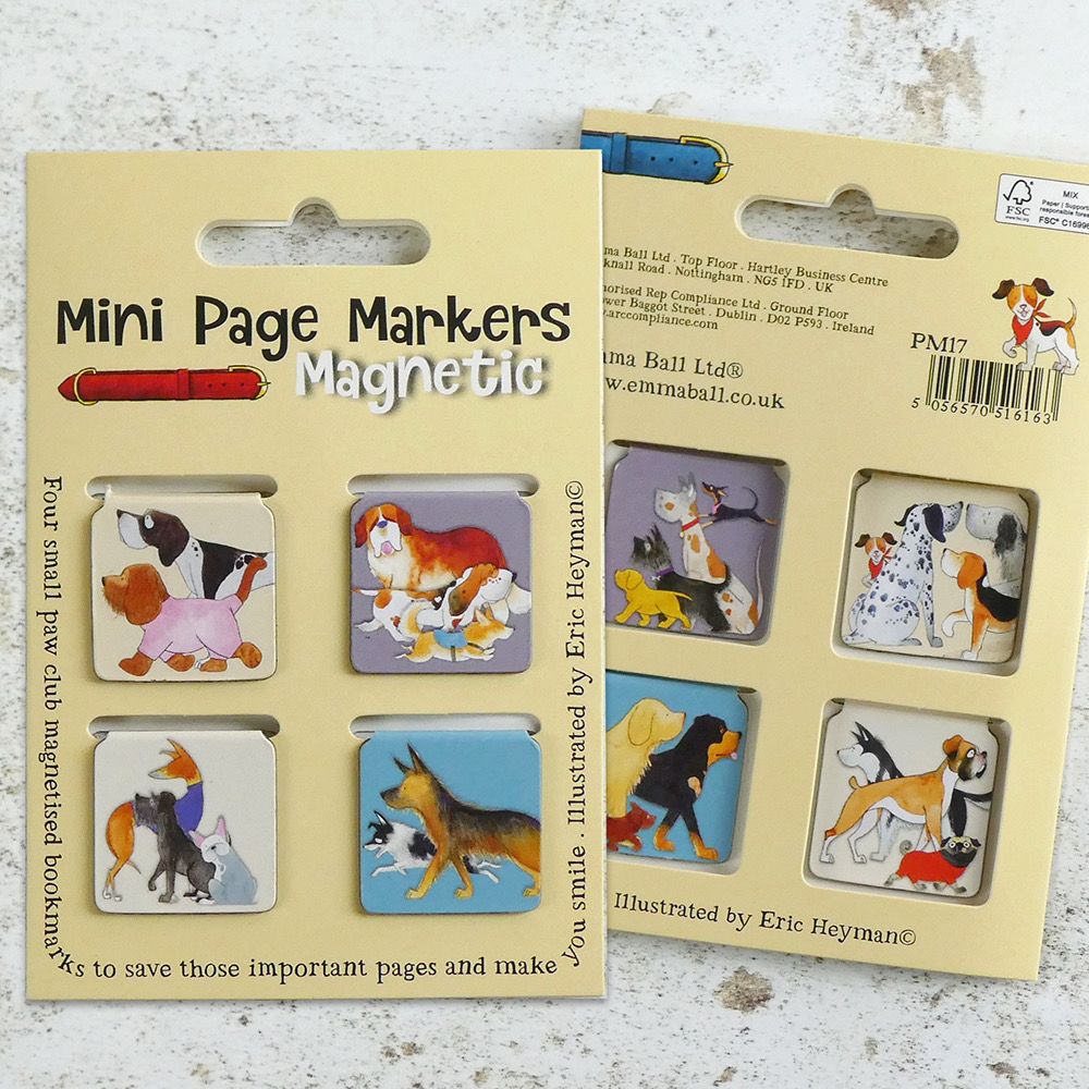 Emma Ball Mini Page Markers - Paw Club