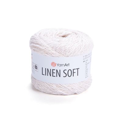 YarnArt Linen Soft 7301 - White