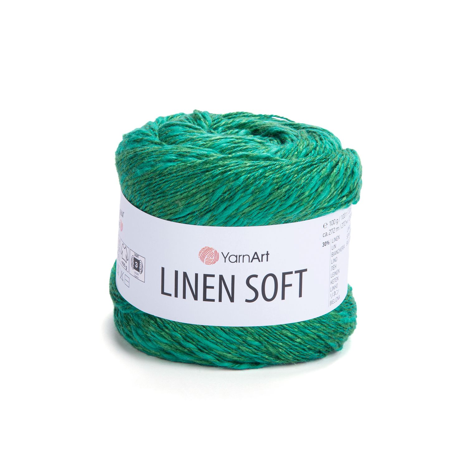 YarnArt Linen Soft 7315 - Emerald Green