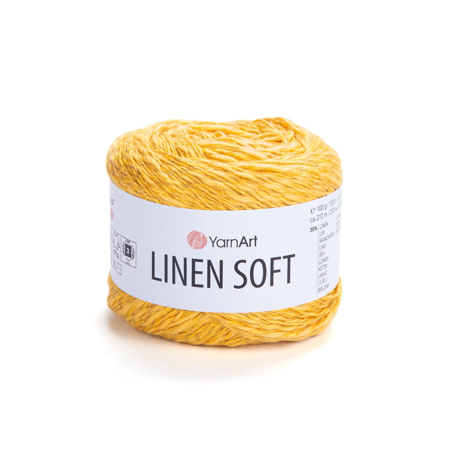 YarnArt Linen Soft 7306 - Yellow