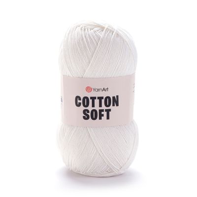 YarnArt Cotton Soft - 01 White YarnArt Cotton Soft - 01 White