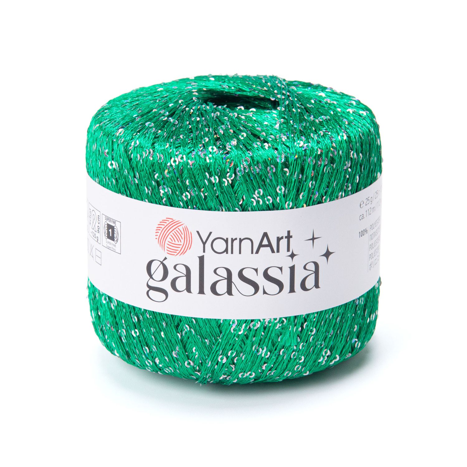 YarnArt Galassia 5814 - Emerald Green Silver YarnArt Galassia 5814 - Emerald Green Silver