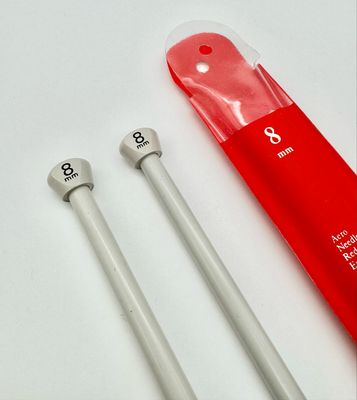 Vintage Aero 8mm 35cm Knitting Needles