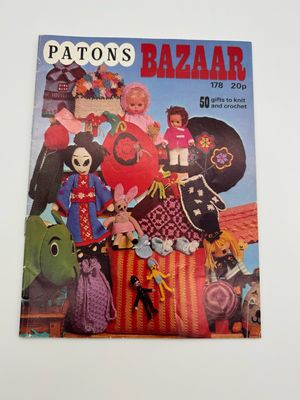 Vintage Patons Bazar 178 Knitting Booklet Vintage Patons Bazar 178 Knitting Booklet