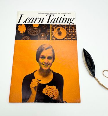 Vintage Coats Learn Tatting Book and Shuttle