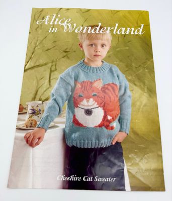 Vintage Alice in Wonderland Cheshire Cat Sweater Pattern
