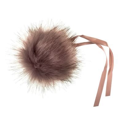 Faux Fur Pom Pom 11cm Pink Tipped Faux Fur Pom Pom 11cm Pink Tipped