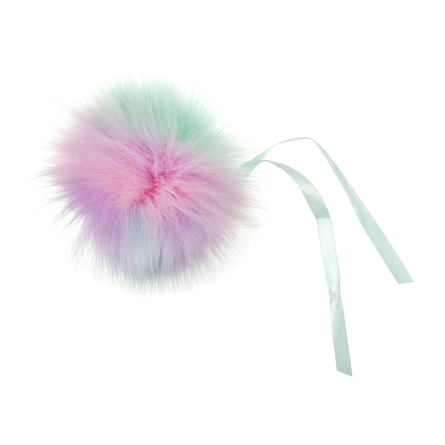 Faux Fur Pom Pom 11cm Multi