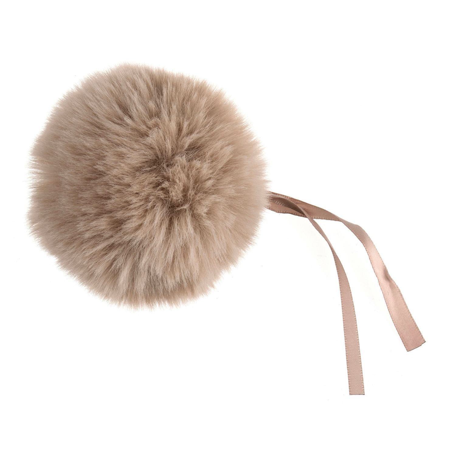 Faux Fur Pom Pom 11cm Natural