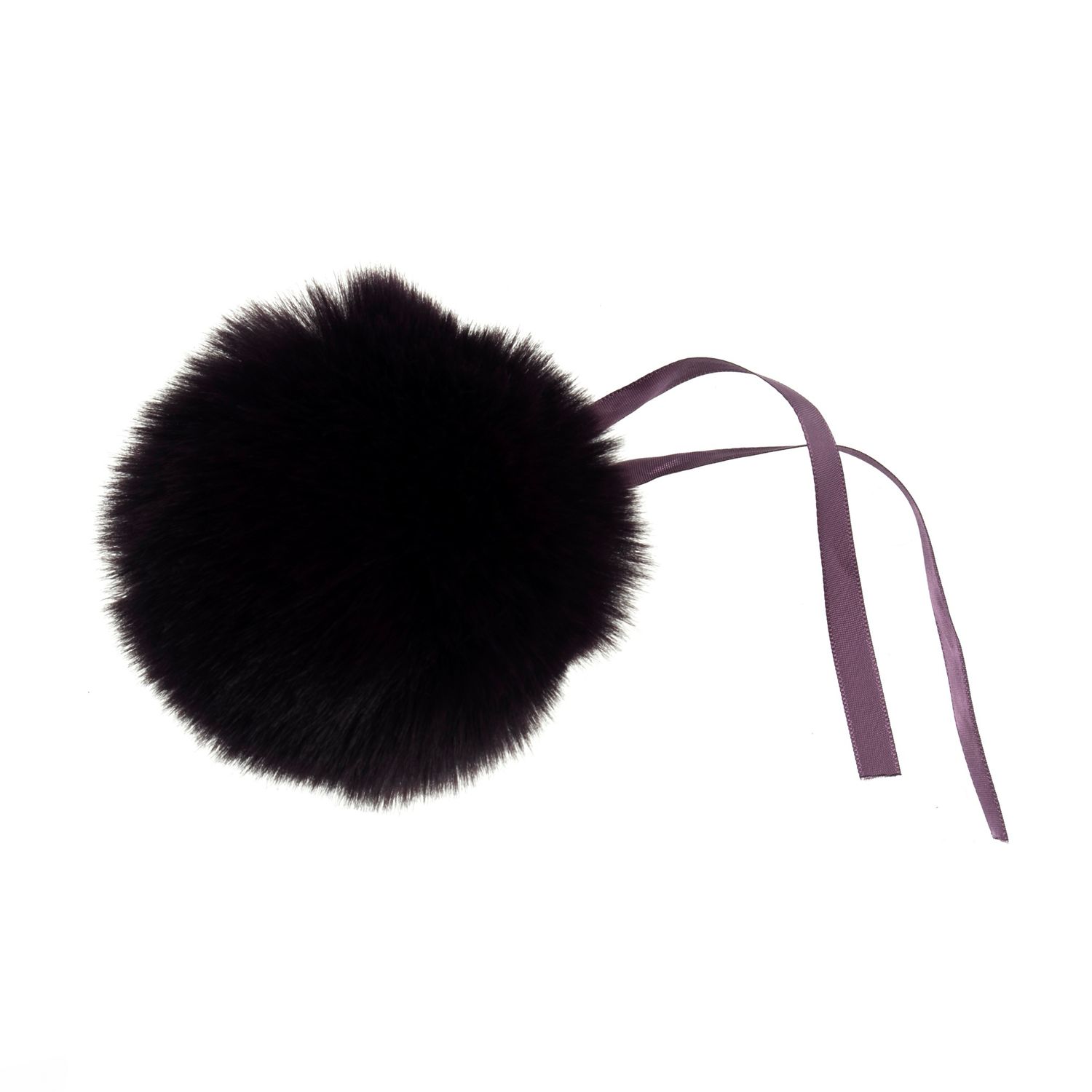 Faux Fur Pom Pom 11cm Purple Faux Fur Pom Pom 11cm Purple