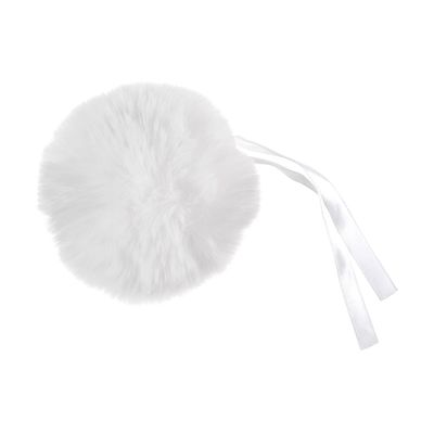 Faux Fur Pom Pom 11cm White Faux Fur Pom Pom 11cm White