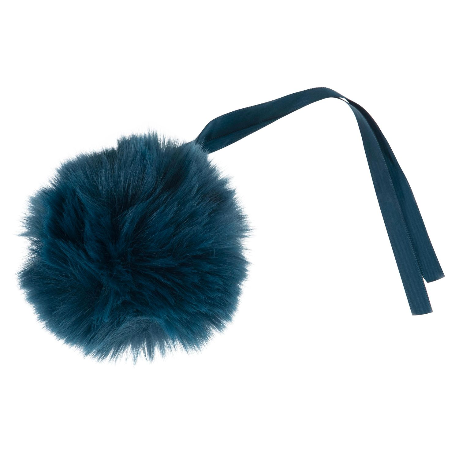 Faux Fur Pom Pom 11cm Teal Faux Fur Pom Pom 11cm Teal