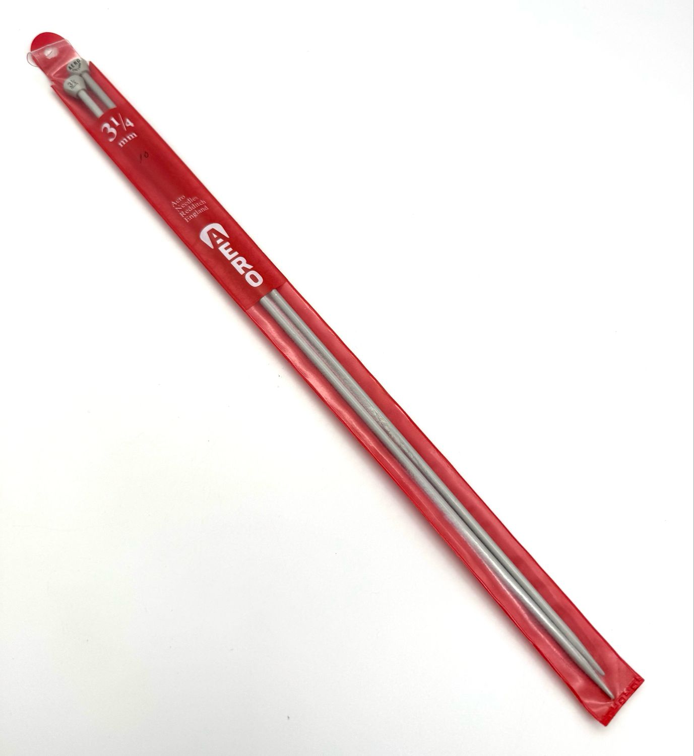 Vintage Aero 3.25mm 30cm Knitting Needles