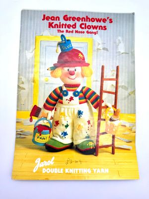Vintage Jean Greenhowe’s Knitted Clowns Booklet