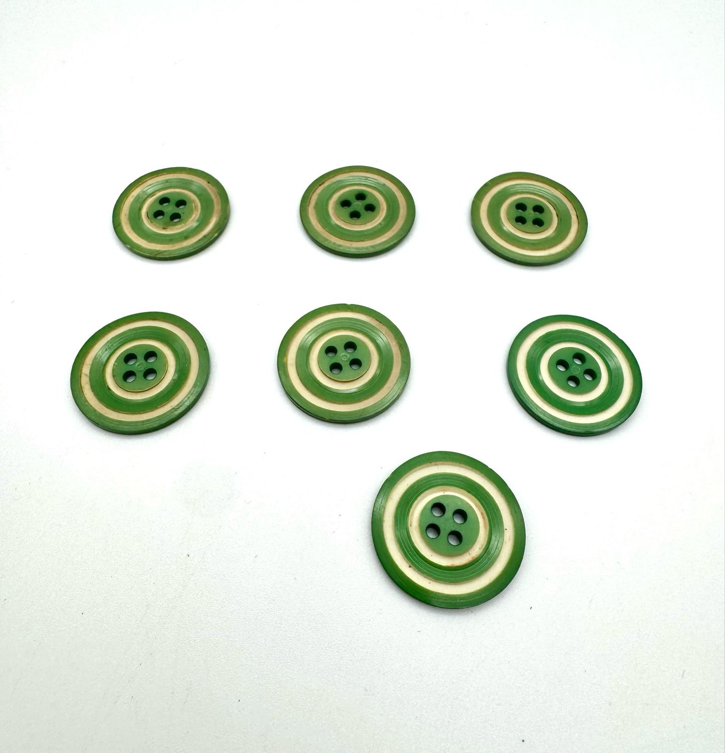 Vintage Collection of Green Buttons