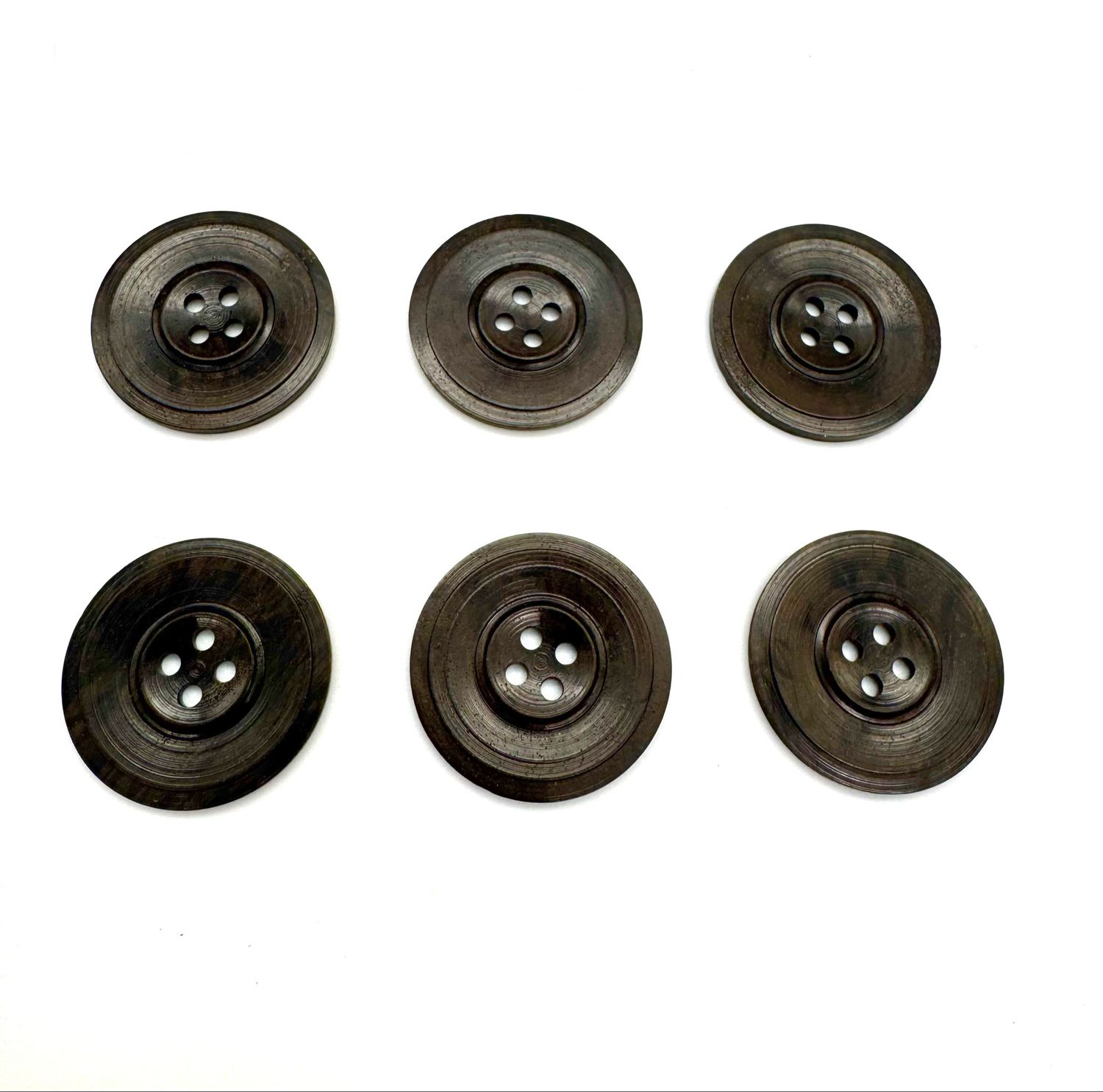 Vintage Collection of Dark Brown Buttons
