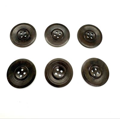 Vintage Collection of Dark Brown Buttons