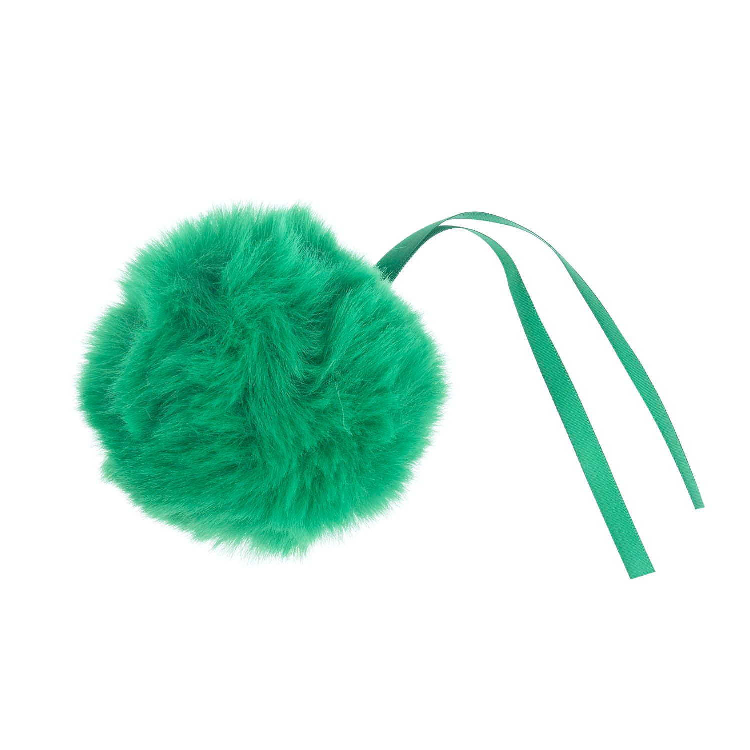 Faux Fur Pom Pom 11cm Emerald Faux Fur Pom Pom 11cm Emerald