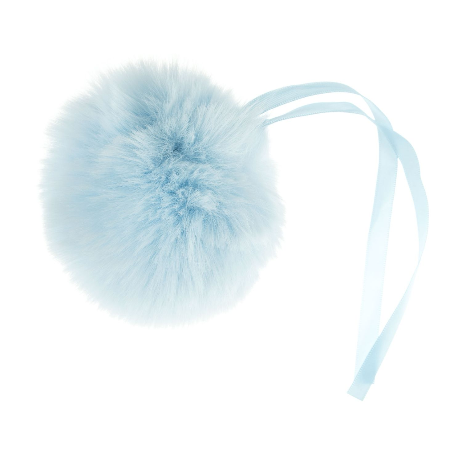 Faux Fur Pom Pom 11cm Bright Blue Faux Fur Pom Pom 11cm Bright Blue