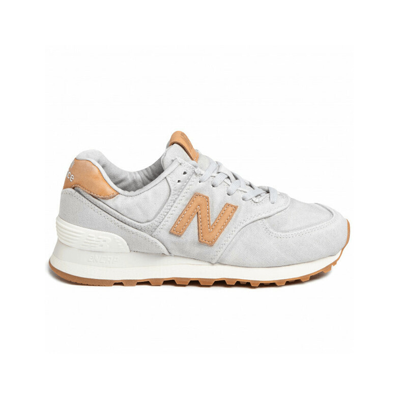 NEW BALANCE SNEAKERS IN CAMOSCIO GRIGIO