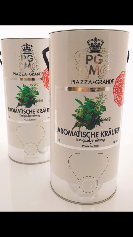 Aromatische Kräuter Essigzubereitung aus Modena ab Aromatische Kräuter Essigzubereitung aus Modena ab