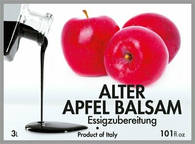 Alter Apfel Balsam Essigzubereitung aus Modena ab