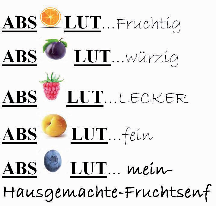 Aprikose Fruchtsenf
