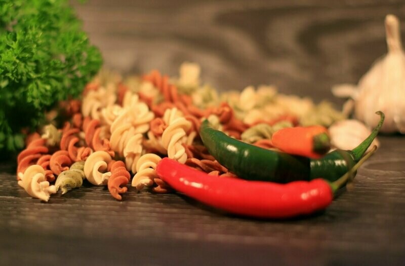 Spirelli-Mix Nudeln, pikant Spirelli-Mix Nudeln, pikant