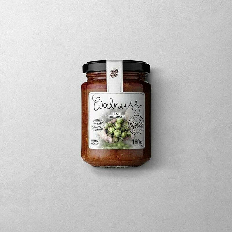 WALNUSS PESTO MIT TOMATE 180 g WALNUSS PESTO MIT TOMATE 180 g