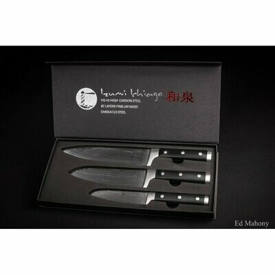 IZUMI ICHIAGO 3-tlg. Kochmesser Set "Professional Chef Knives"