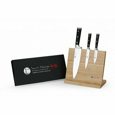 IZUMI ICHIAGO 3-tlg. Kochmesser Set "Professional Chef Knives" inkl. Bambusständer