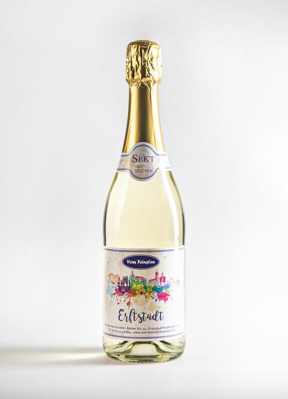 "Erftstadt Sekt" weiß, trocken 0,7 ltr.