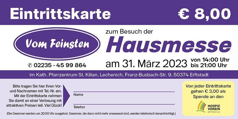 Eintrittskarte
nur Versand möglich Eintrittskarte
nur Versand möglich