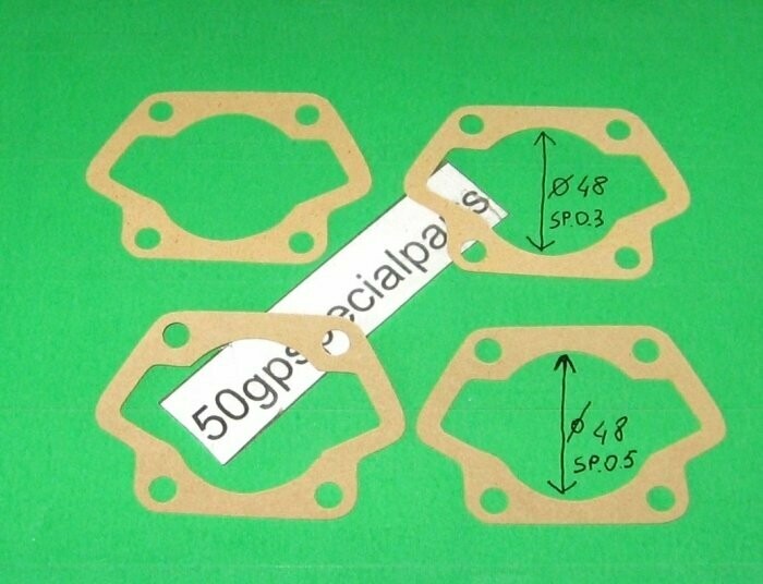 GUARNIZIONI BASE CILINDRO MINARELLI FANTIC P6 P4 50 CILINDRO RADIAL ALLUMAK C.SYSTEM